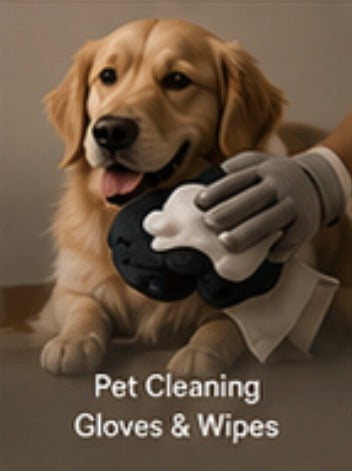 Pet Cleaning Gloves & Wipes