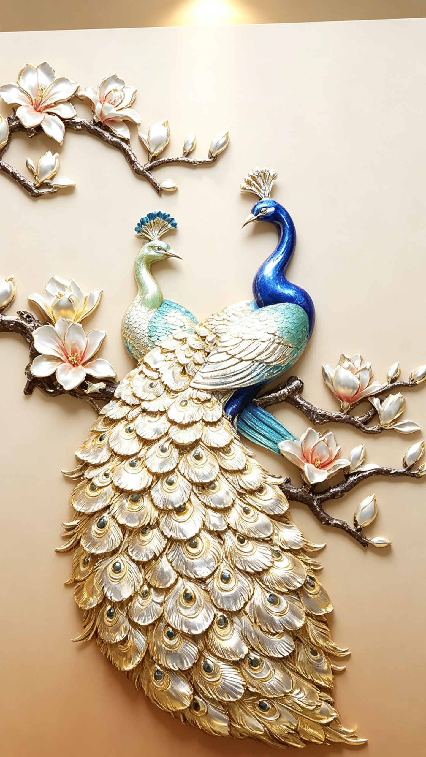 5D Diamond Painting of Peacock for Living Room Decor