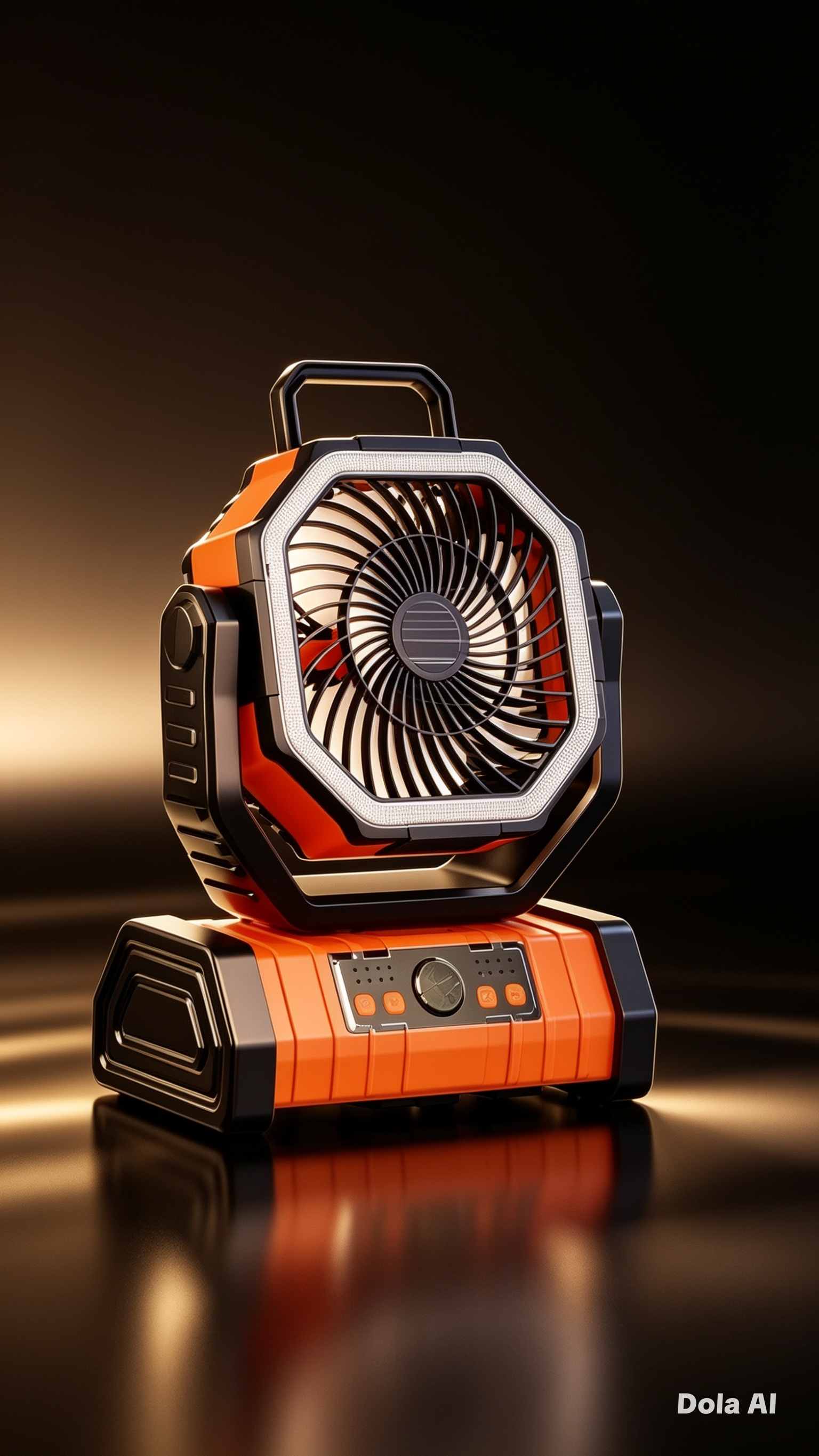 Outdoor Household Power Bank LED Light Camping Fan