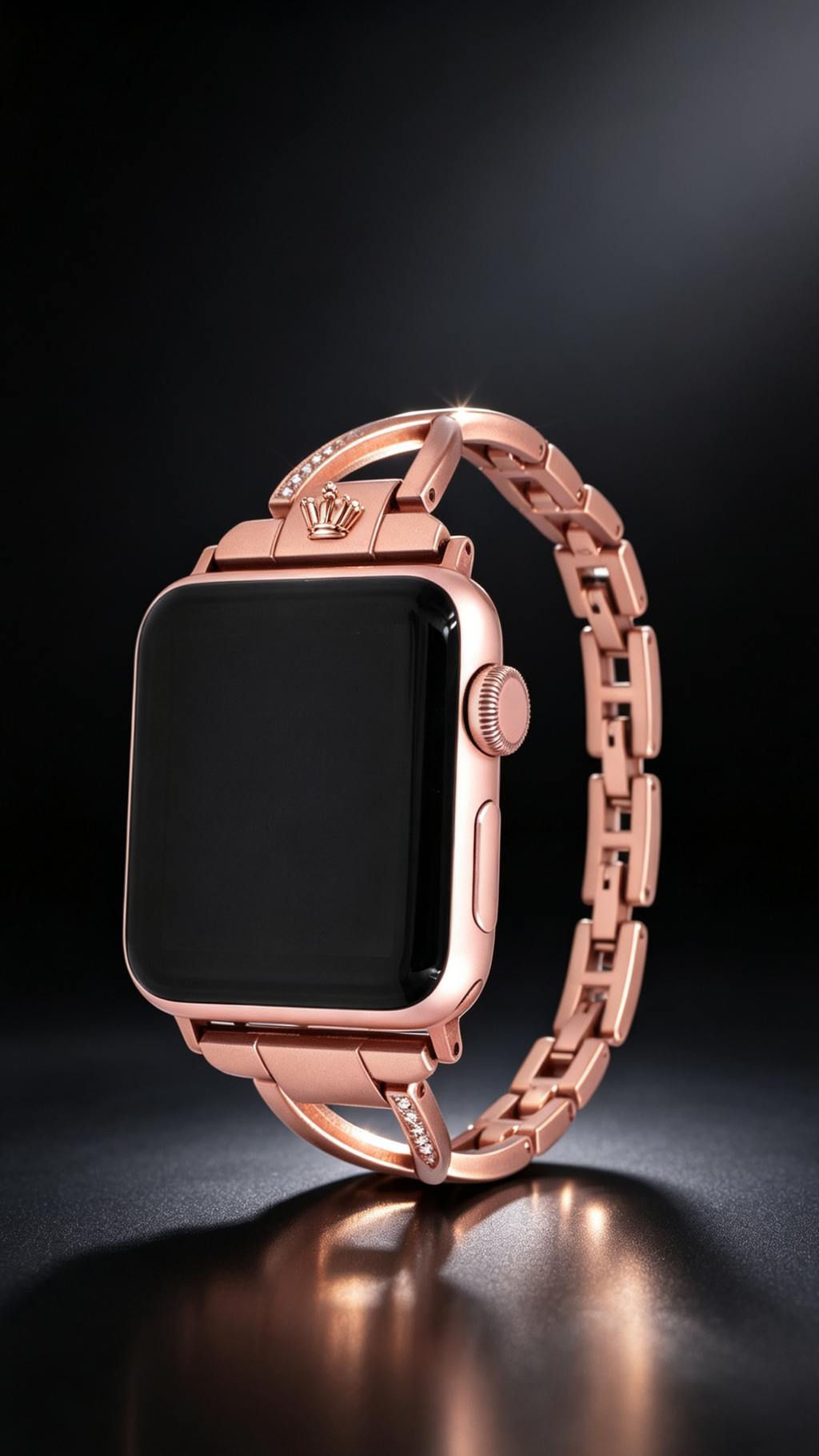 Apple Watch Band X-Type Stainless Steel with Diamonds
