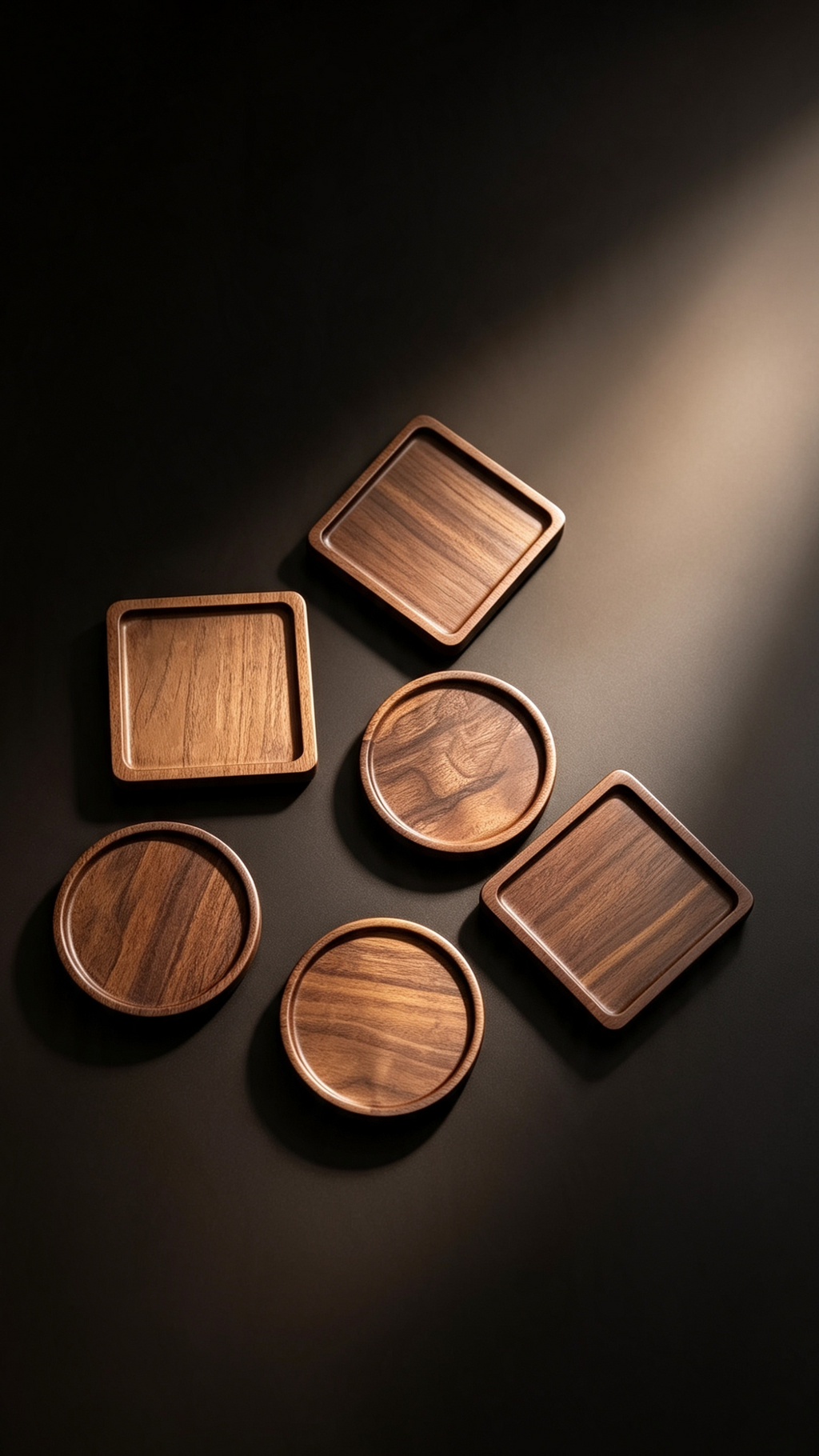 Japanese Walnut Insulated Wooden Coaster